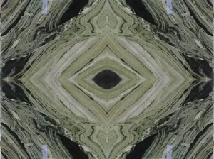 verde prato marble bookmatch green veins detail for feature wall