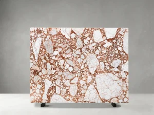 viola red marble slab with dense red veining for luxury wall cladding