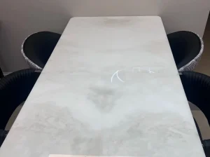 white princess marble tabletop application for modern interior design