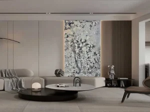 white splendor granite feature wall application for modern interiors