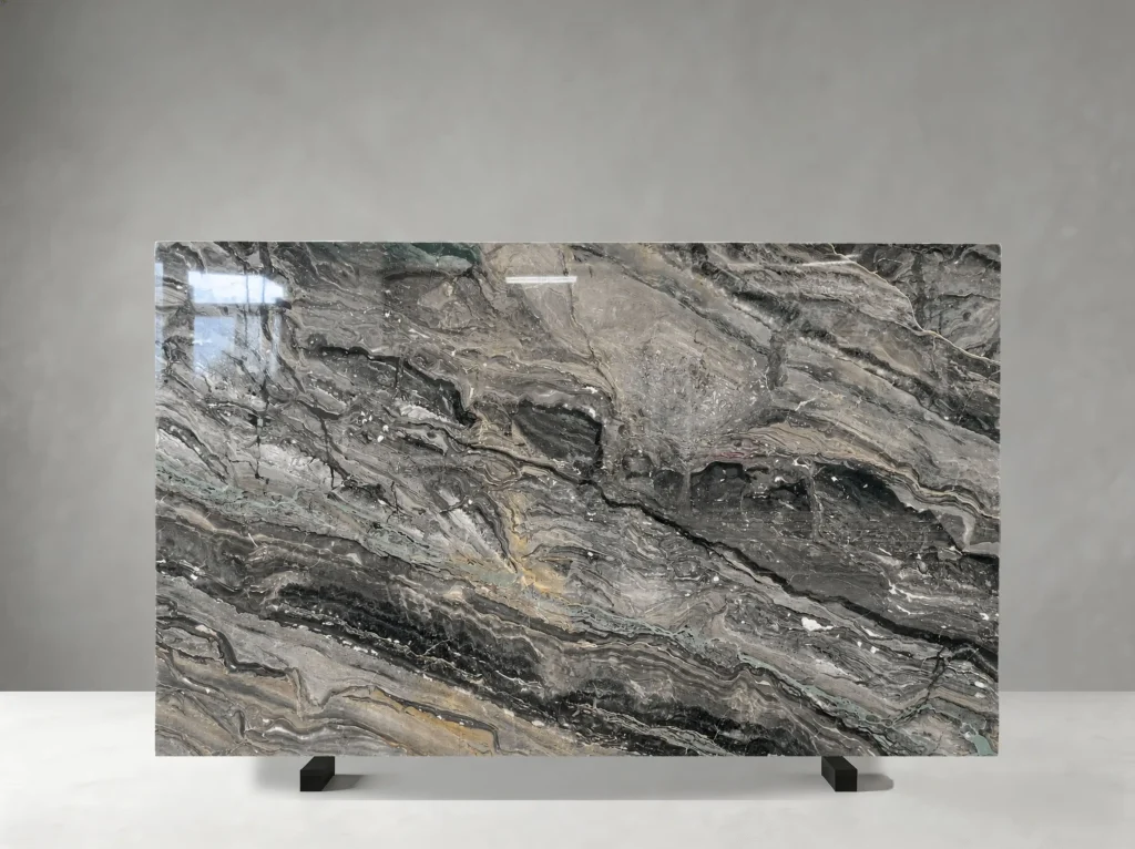 arabescato orobico grigio marble slab silver grey pattern for luxury interiors