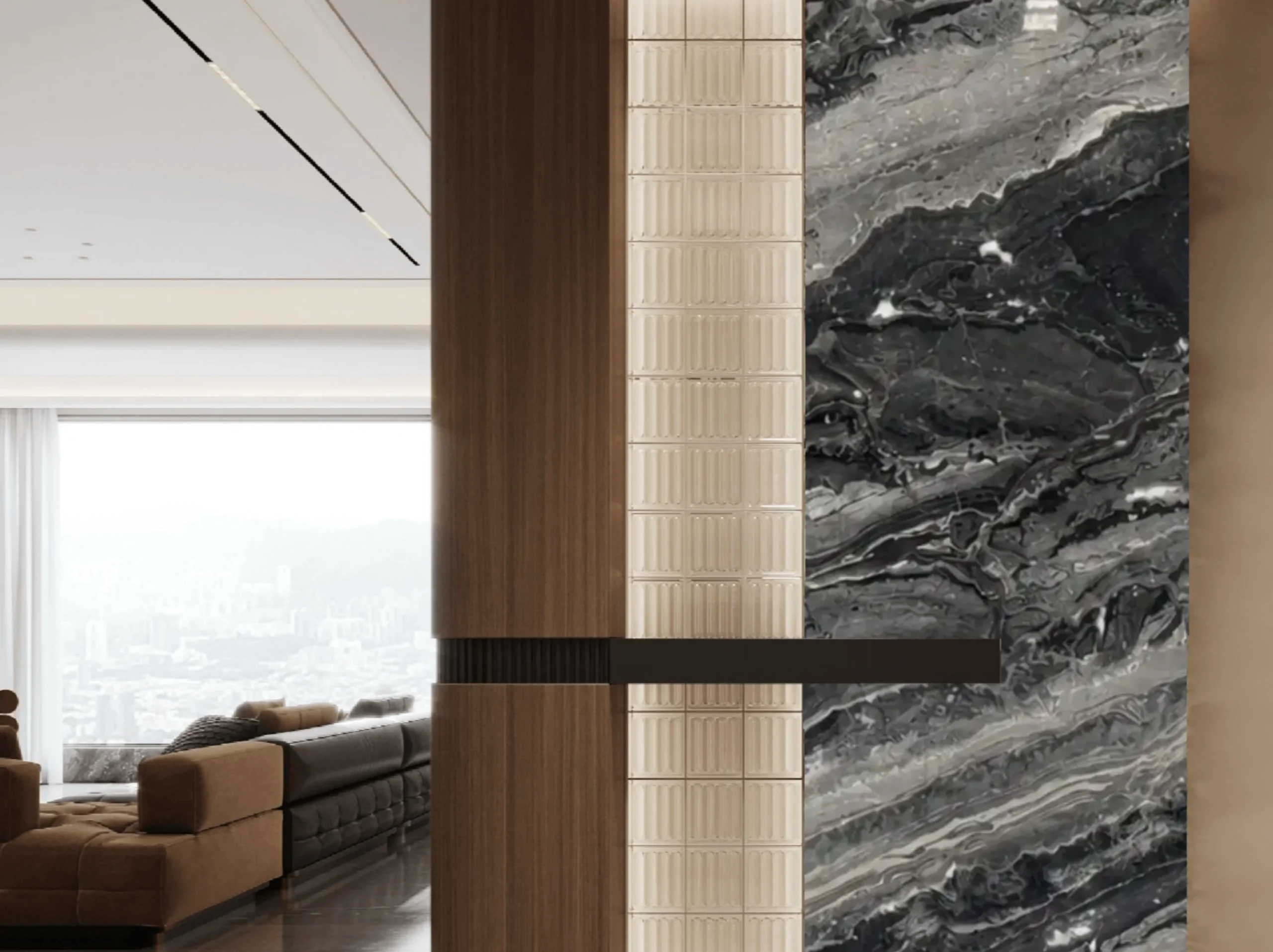 arabescato-orobico-marble-column-wall-cladding-03.webp arabescato orobico marble column wall cladding with grey black natural pattern