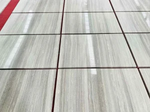 athens white marble floor tiles with white grey horizontal linear vein