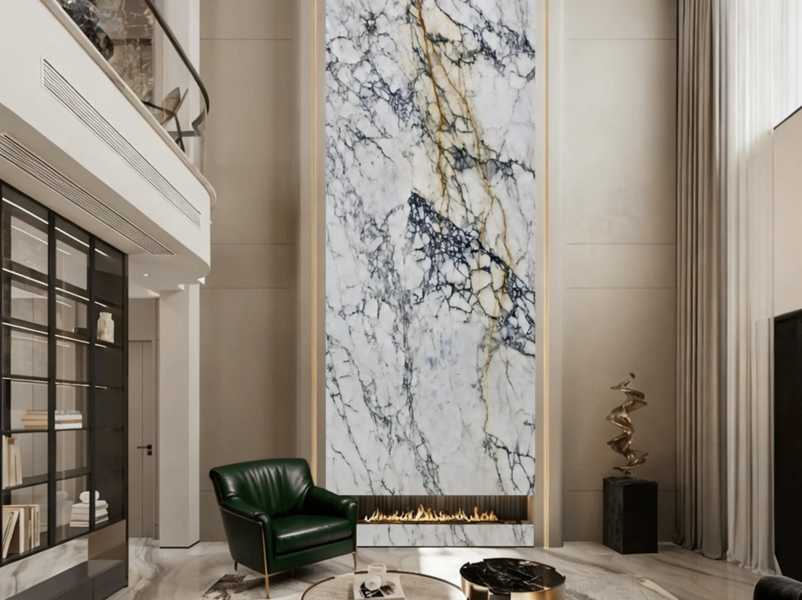 calacatta-monet-marble-living-room-fireplace-wall-01.webp calacatta monet marble living room fireplace wall with dark blue grey veining