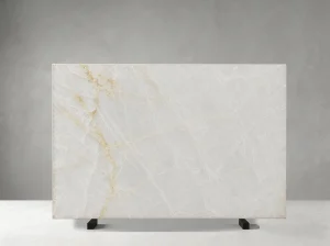 china crystal white quartzite slab with golden mineral veins for walls and table tops