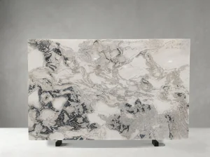 damasco white marble slab dark grey veining for floors walls and island tops