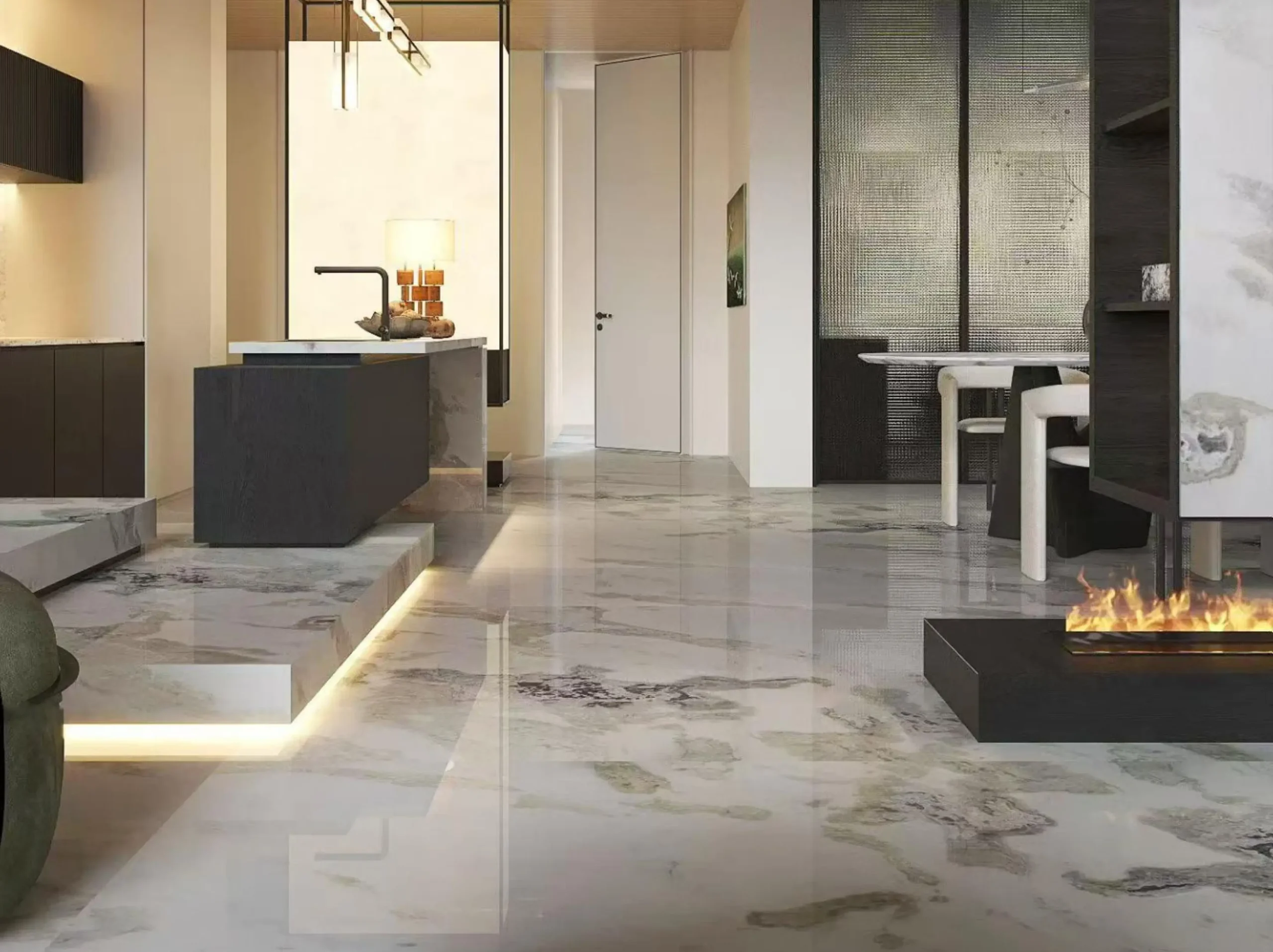 etosha-white-marble-dining-room-floor-application-03.webp etosha white marble dining room floor application