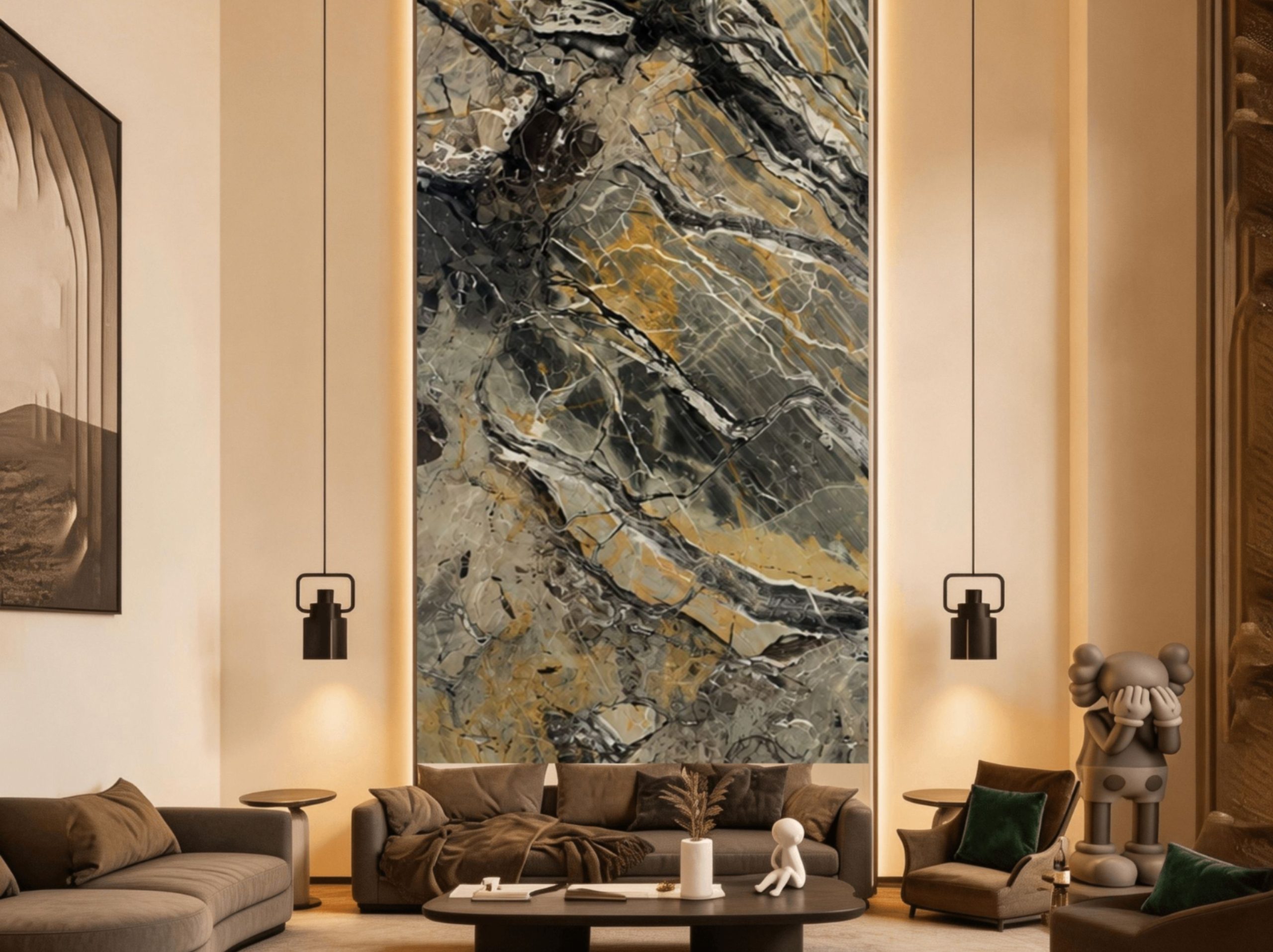 exotic-pandora-marble-living-room-feature-wall-01.webp exotic pandora marble living room feature wall with grey black and golden veins