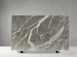 fior di bosco marble grey slab with linear veins