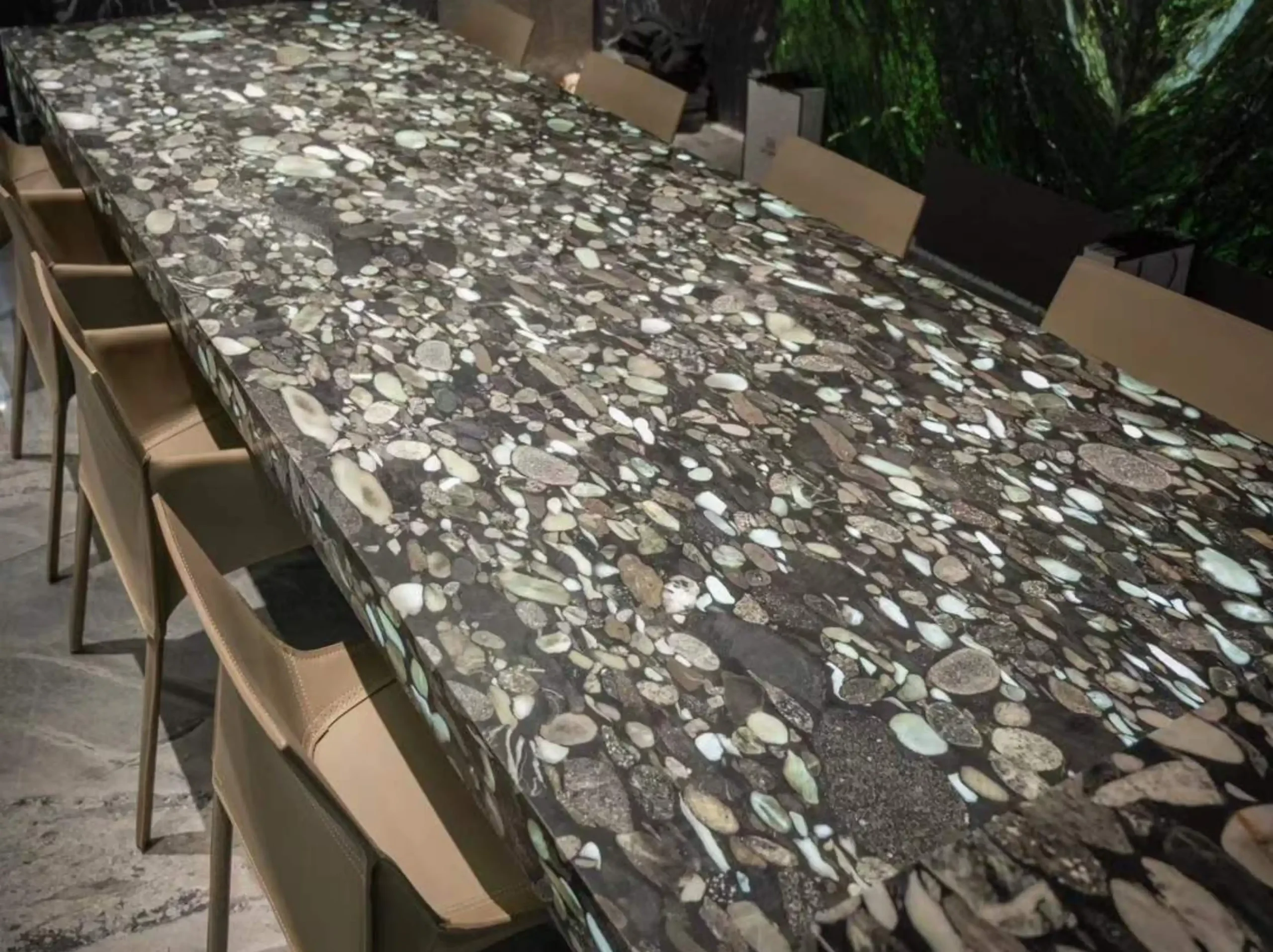 four-season-green-marble-dining-table-top-01.webp four season green marble dining table top with dark green pebble pattern