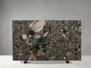 green colorful granite slab multicolor mineral pattern for luxury interiors