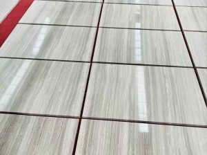 guizhou white serpeggiante marble floor tiles with white grey horizontal linear vein