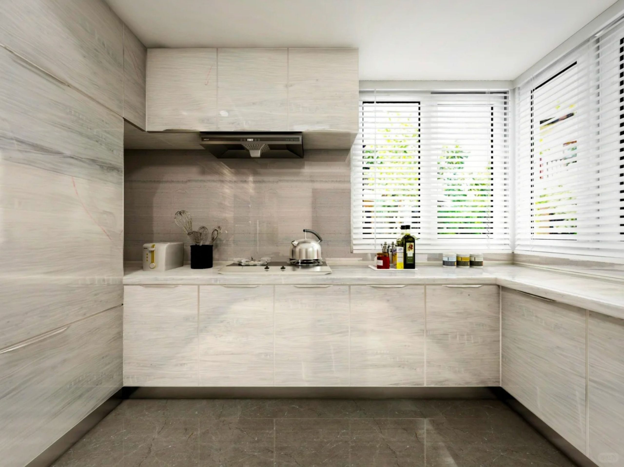 guizhou-white-serpeggiante-marble-kitchen-wall-cladding-01.webp guizhou white serpeggiante marble kitchen wall cladding and cabinet panels with soft grey veins