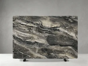 iride nero marble slab black silver veining for luxury interiors