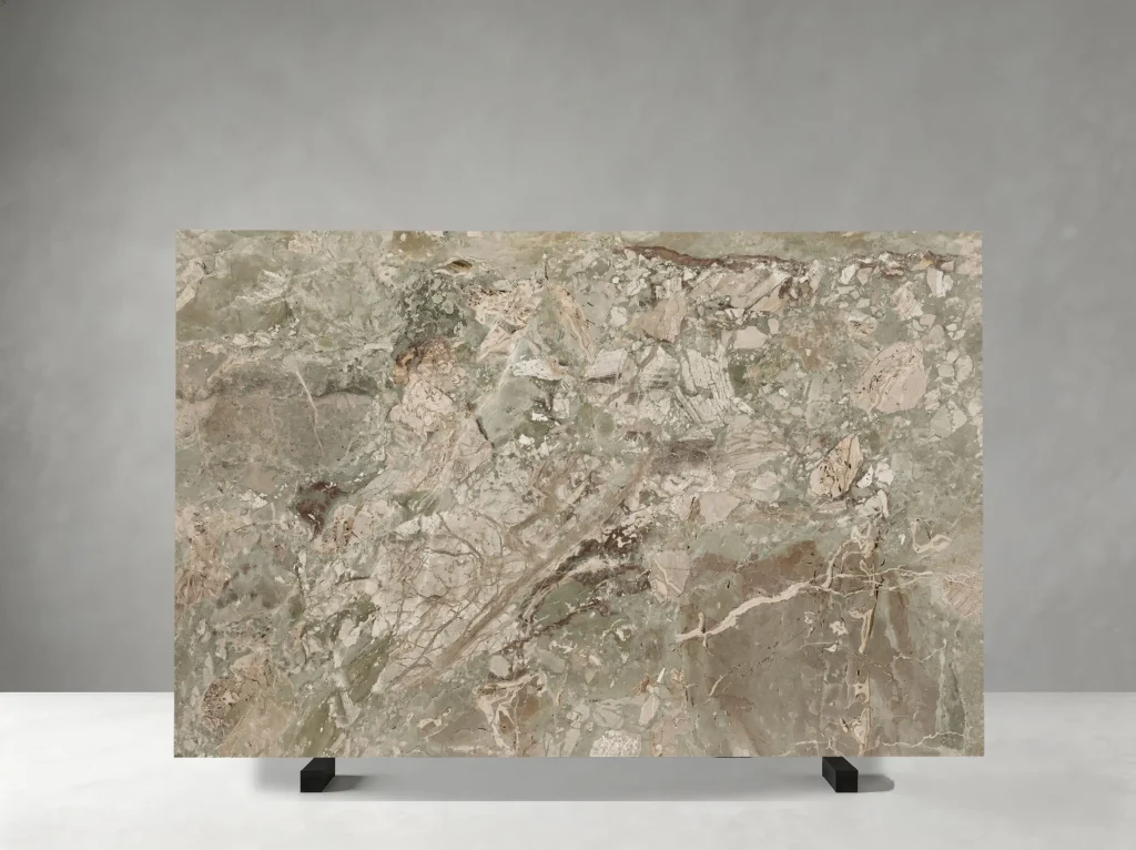 italian breccia botticelli marble slab soft green breccia texture for interiors