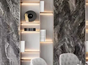 italian rosso luana marble wavy pattern slab for luxury stone projects