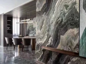 luana red marble wall cladding application for luxury interiors