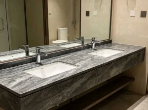 orobico grey marble bathroom vanity top with grey black veiningorobico grey marble bathroom vanity top with grey black veining