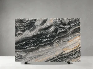orobico grey marble slab black silver veining for luxury interiors