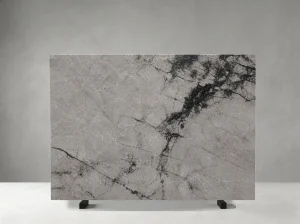 river grey marble slab with dark veining