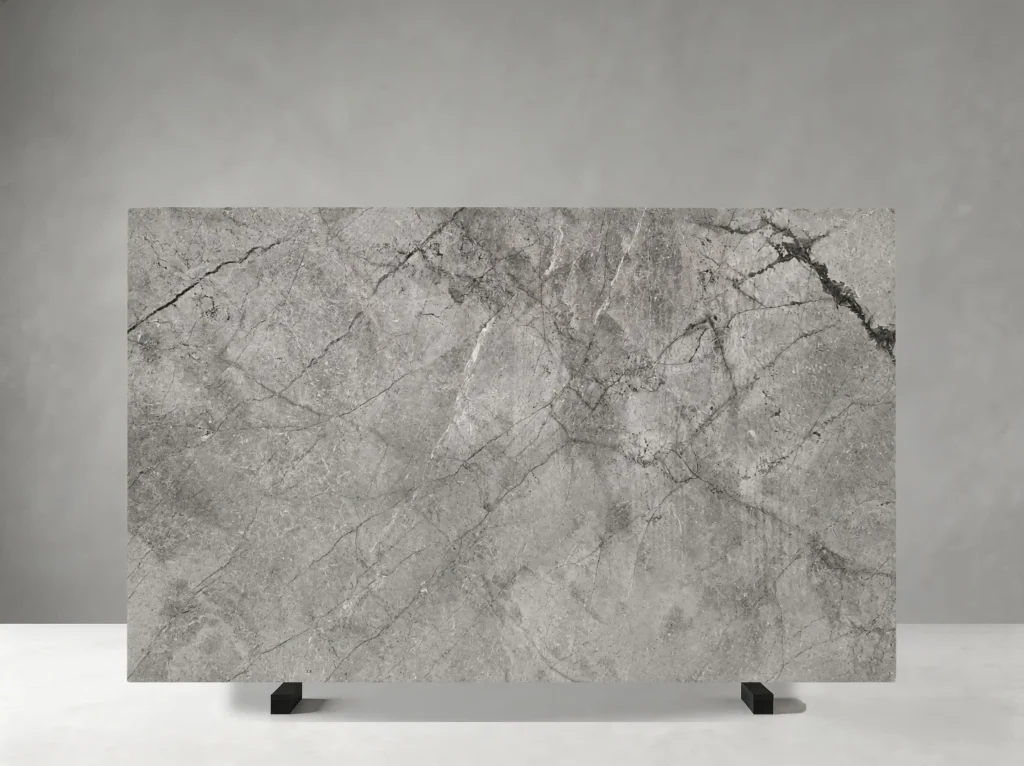 river grey marble slab with soft grey texture