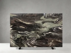 rosa luana marble dark wave polished slab for luxury interiors