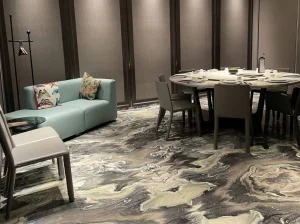 rosso luana scuro marmo floor application for luxury interior projects