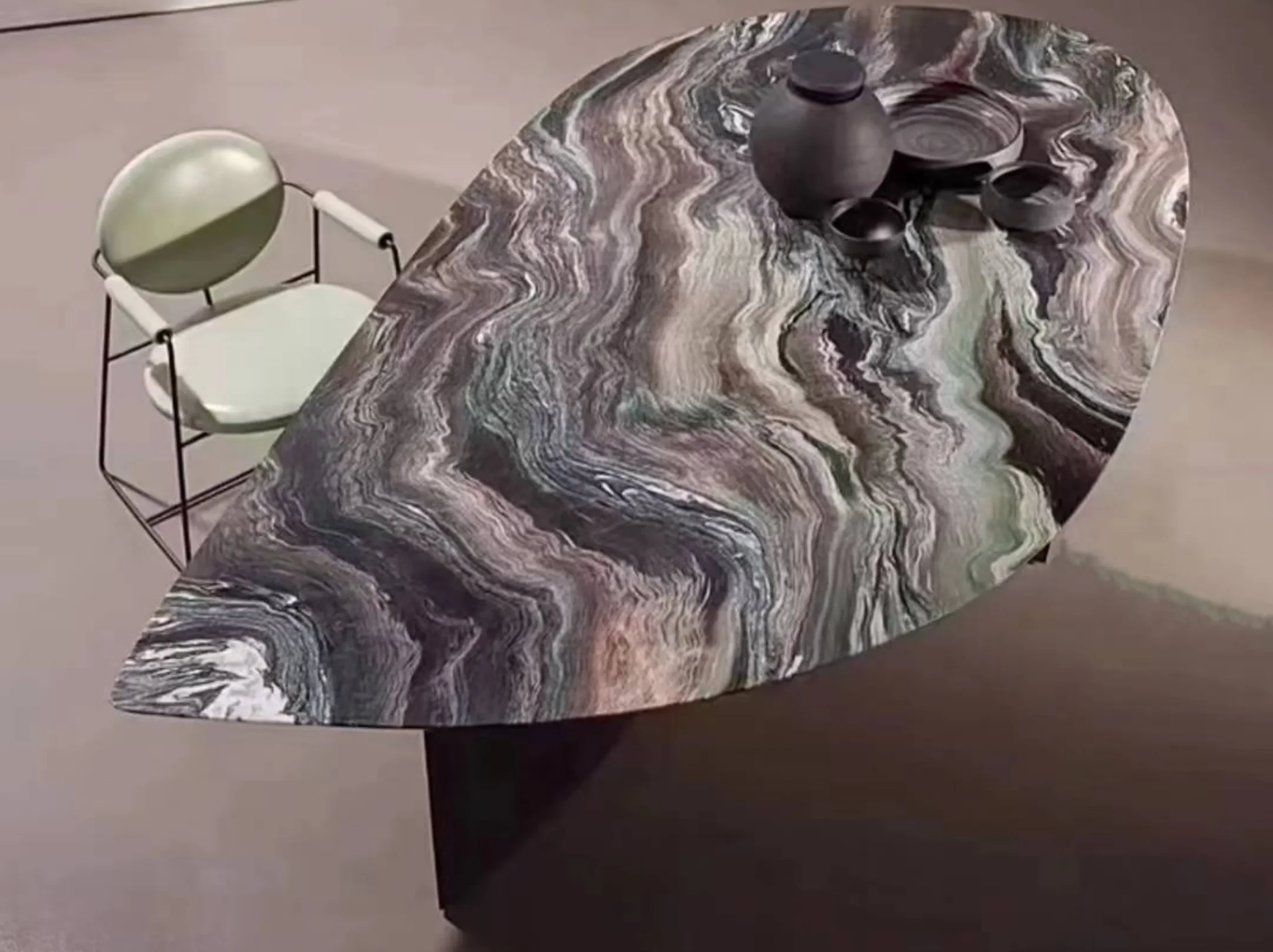 rosso-luana-scuro-marmo-oval-table-top-03.webp rosso luana scuro marmo oval table top for luxury furniture