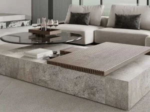 turkish silver river marble living room table top