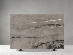 turkish silver river marble polished slab detail