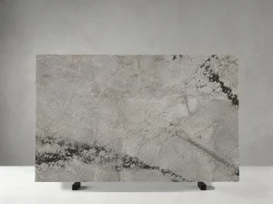turkish silver roots marble slab with black linear veins