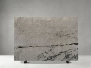 turkish silver roots marble slab with silver grey texture