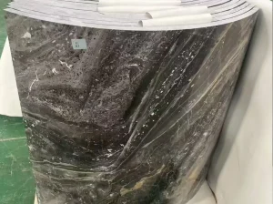 venice brown marble curved column cladding detail with polished grey brown surface