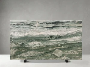 victoria green marble slab layered green veining for luxury interiors