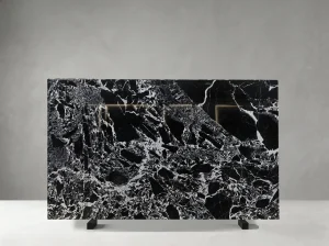 black noir grand antique marble slab dark fragment pattern for luxury interiors
