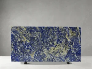 blue sodalite marble slab vivid blue mineral pattern for luxury wall and table tops