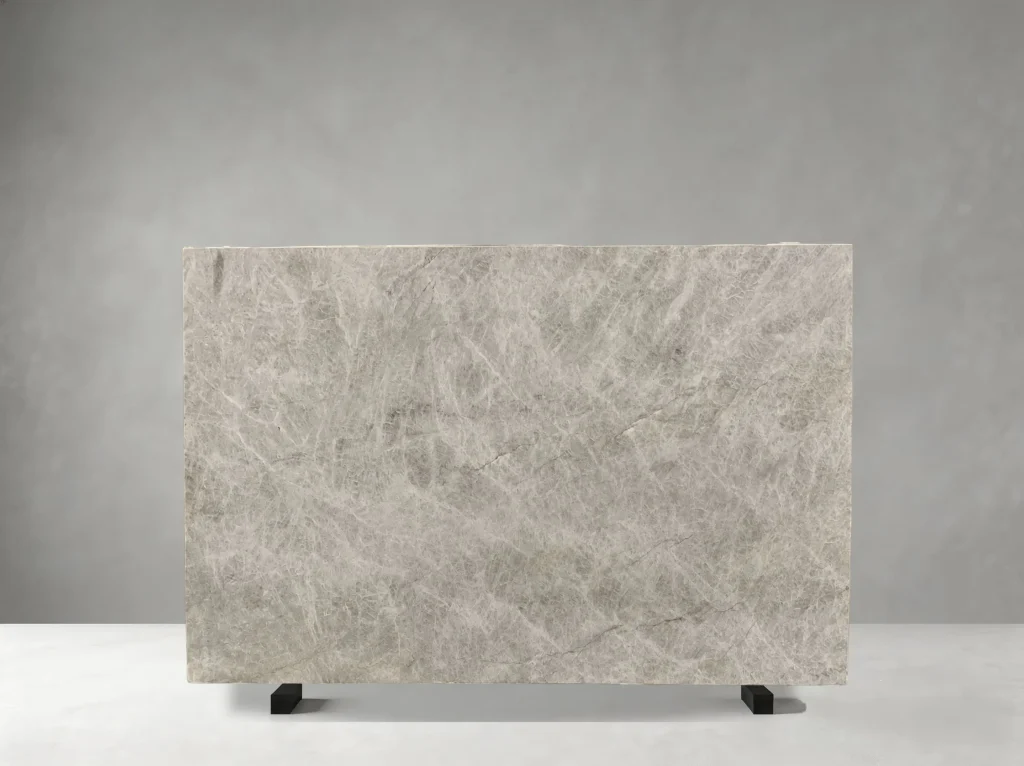 Close-up of Brazilian Matira Quartzite crystalline texture and natural mineral pattern