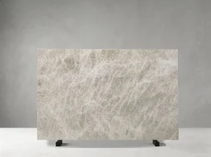 Close-up of Brazilian Perla Venata Quartzite crystalline texture and layered mineral pattern