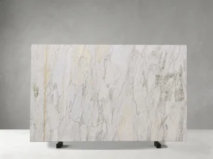 Bvlgari Green Marble full slab with delicate green veins and warm mineral accents