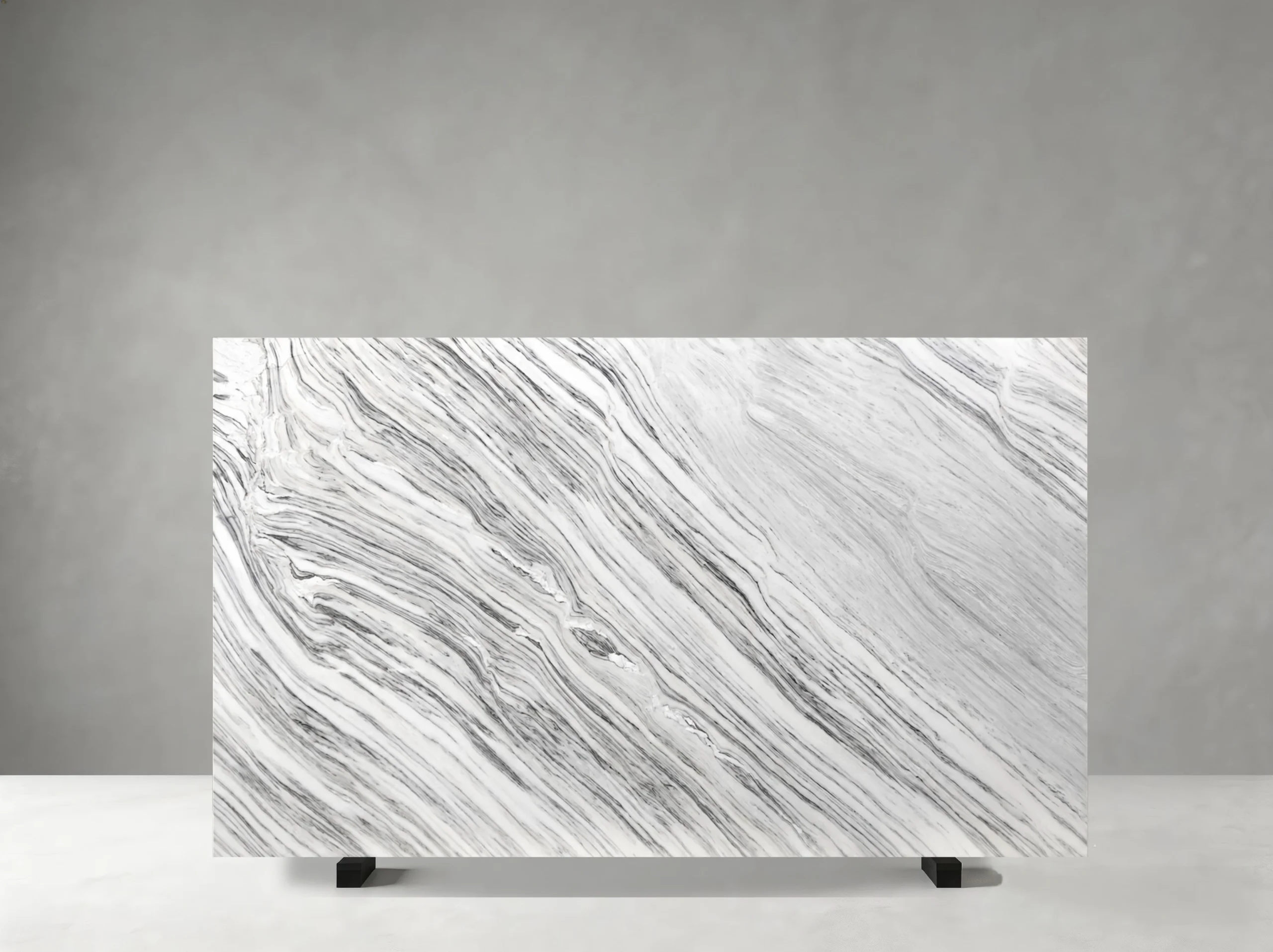 calacatta-armani-marble-polished-slab-01.webp Polished Calacatta Armani Marble slab with flowing grey veining and broad white areas