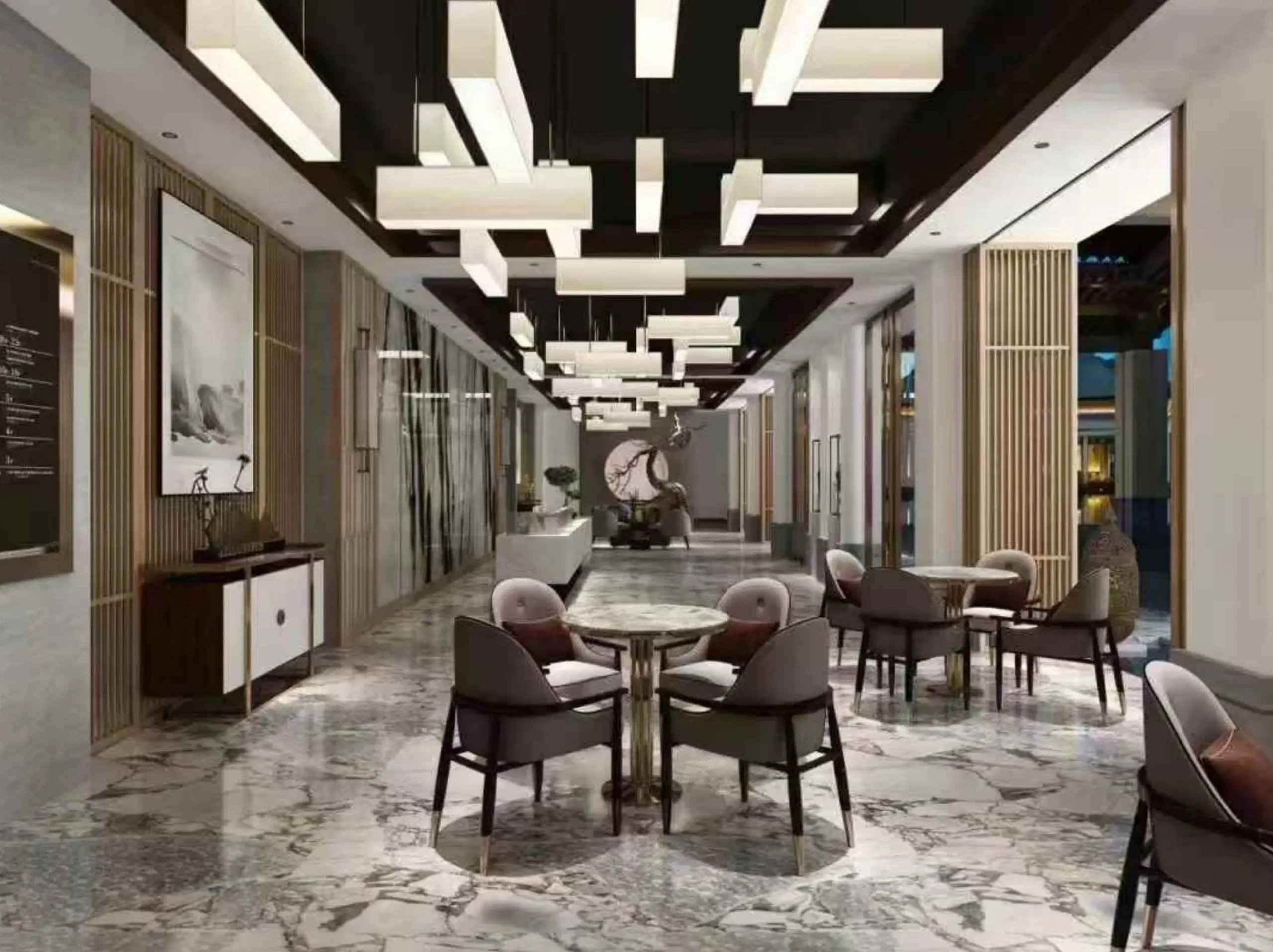 chinese-bulgari-marble-flooring-interior-01.webp chinese bulgari marble flooring with ivory grey and charcoal brecciated pattern