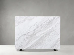 Dramas White Marble slab with natural grey diagonal veining