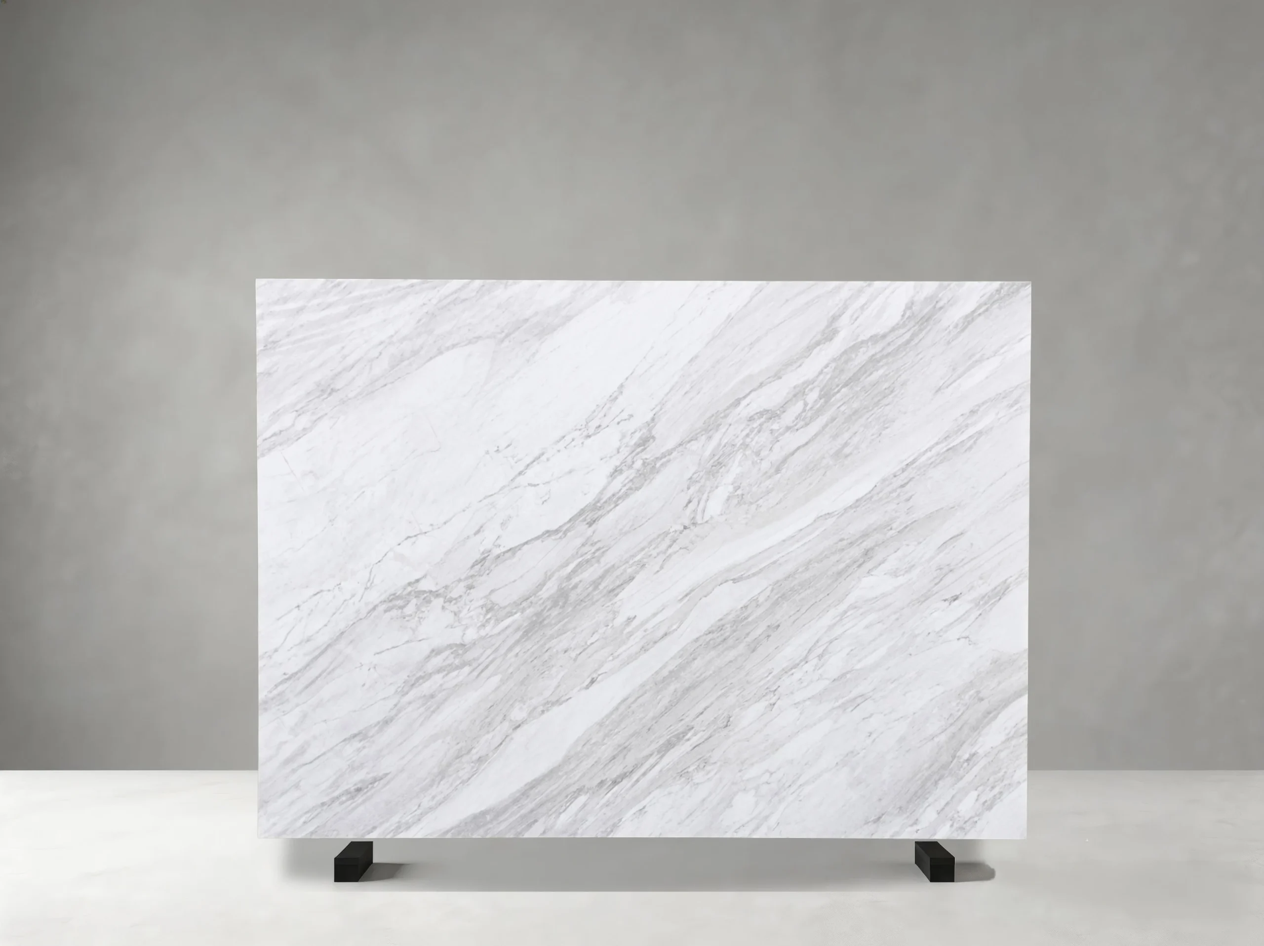 dramas-white-marble-grey-diagonal-veining-slab.webp Dramas White Marble slab with natural grey diagonal veining
