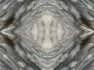 Bookmatched Florence Grey Marble with symmetrical grey veining