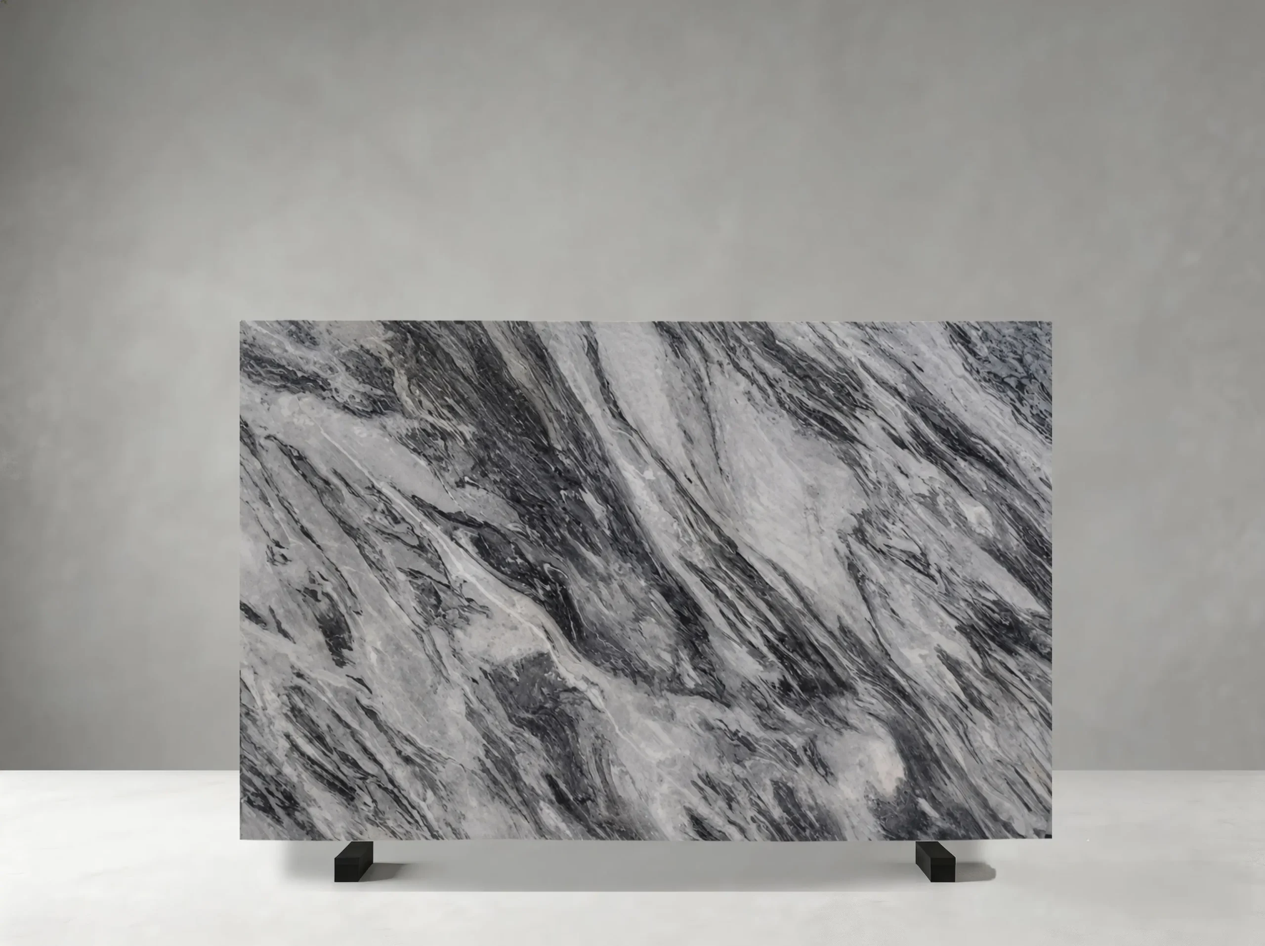 florence-grey-marble-slab-flowing-dark-veins-04.webp Florence Grey Marble slab with flowing charcoal and silver veins