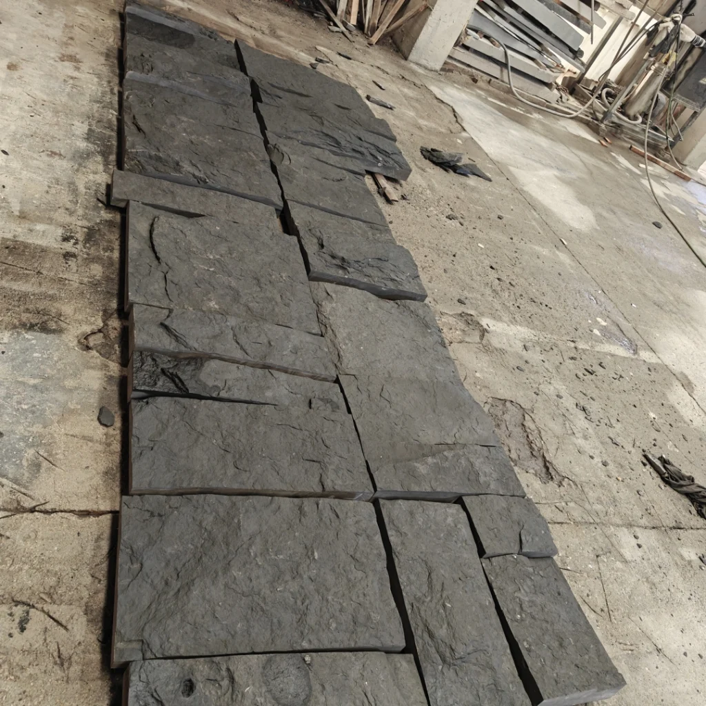 Natural granite Skinstone textured surface for architectural wall cladding
