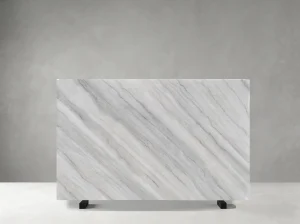 Guanxi Carrara White Marble slab with soft parallel grey veins