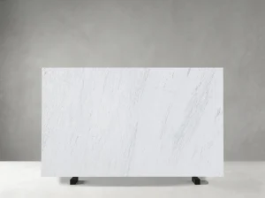 Jazz White Marble slab with soft grey veining and natural tonal variation