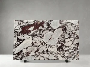 marmi breccia capraia marble slab with cream fragments and burgundy brown veins