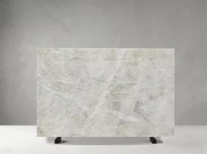 Wooden Black Marble slab with wavy charcoal veining